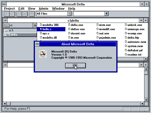 Microsoft Delta 1.0